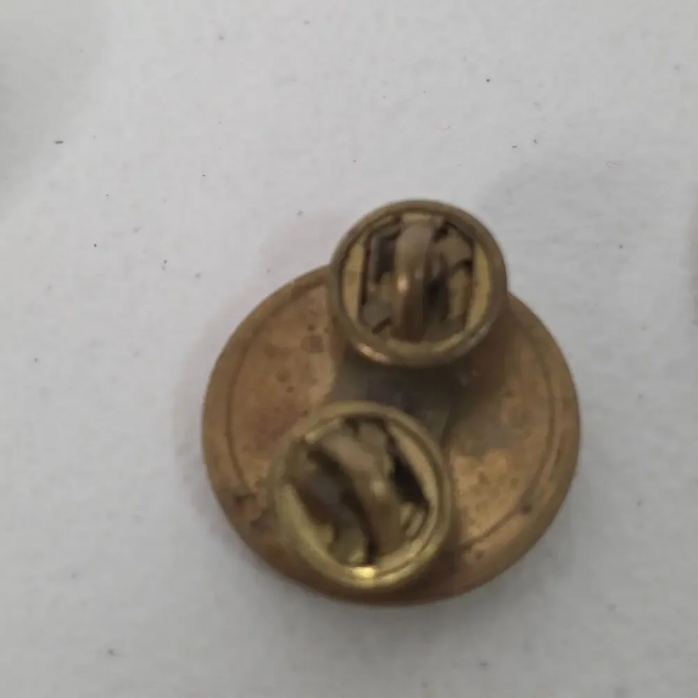 Lot of Vintage Military Style Metal Buttons Gold Tone Eagle Crest Shank Buttons